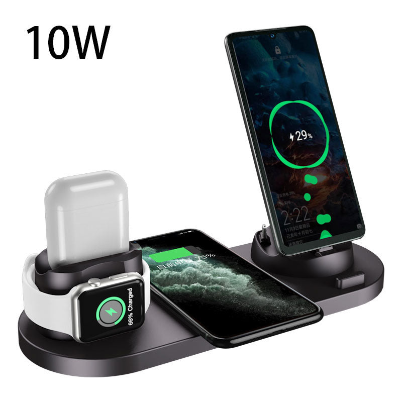 Fast Charging Pad for Phone & Watch | Wireless 6-in-1 Charging Dock