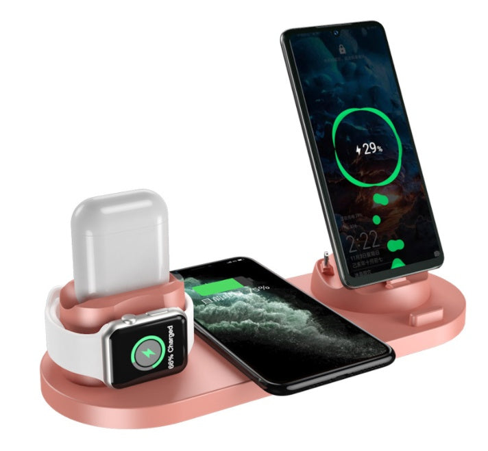 Fast Charging Pad for Phone & Watch | Wireless 6-in-1 Charging Dock