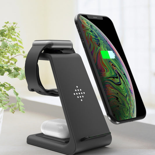 Universal 3-in-1 Wireless Charging Station | Fast Quick Charge Phone Holder Dock
