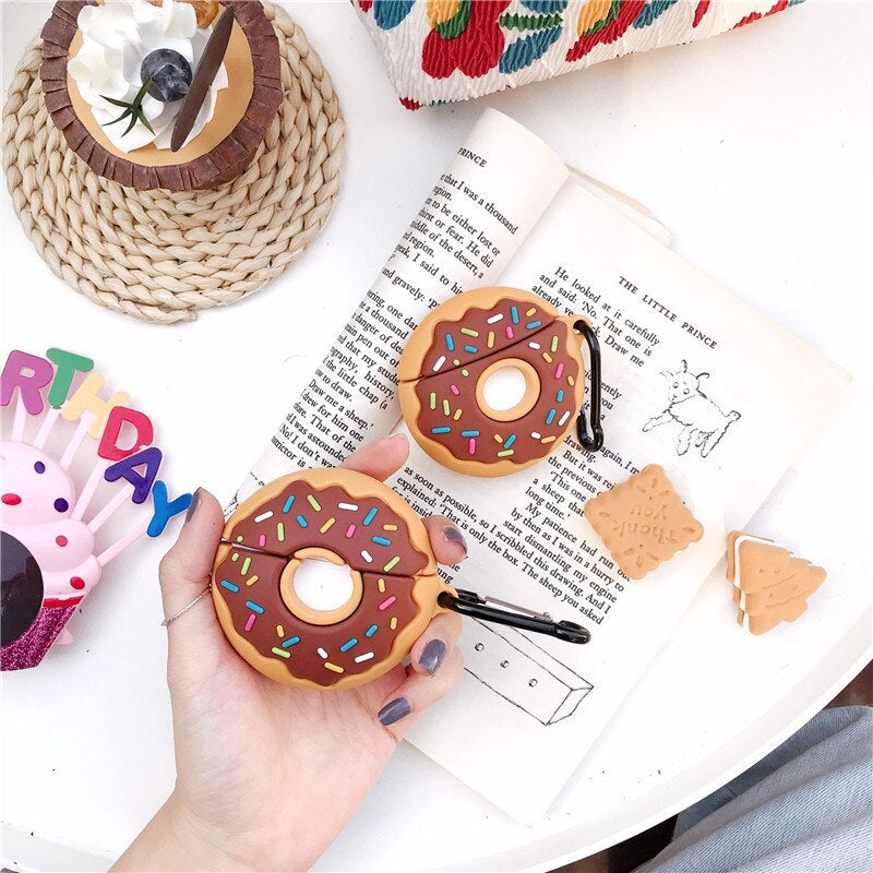 Cute Donut Silicone Case for Apple AirPods Pro | Shockproof Protective Cover