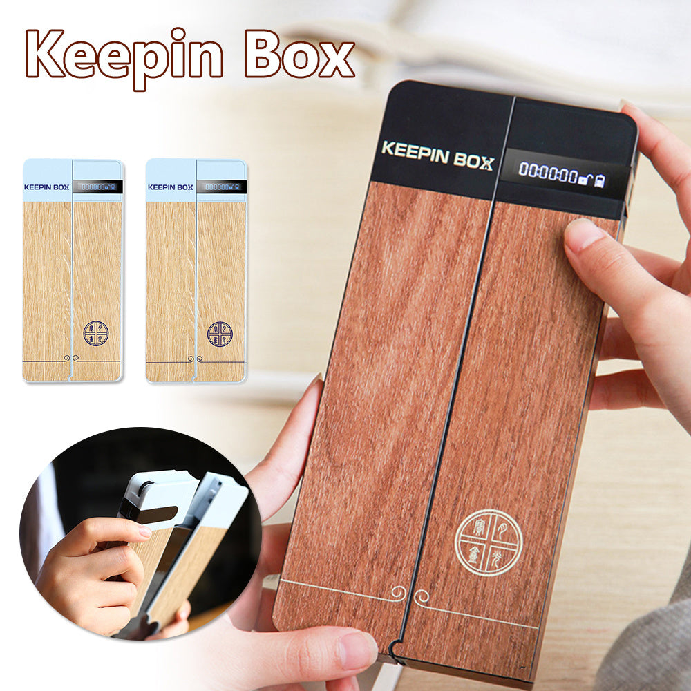 Timed Lockbox for Cell Phone Use Limit | Portable Safe Self-Discipline Box