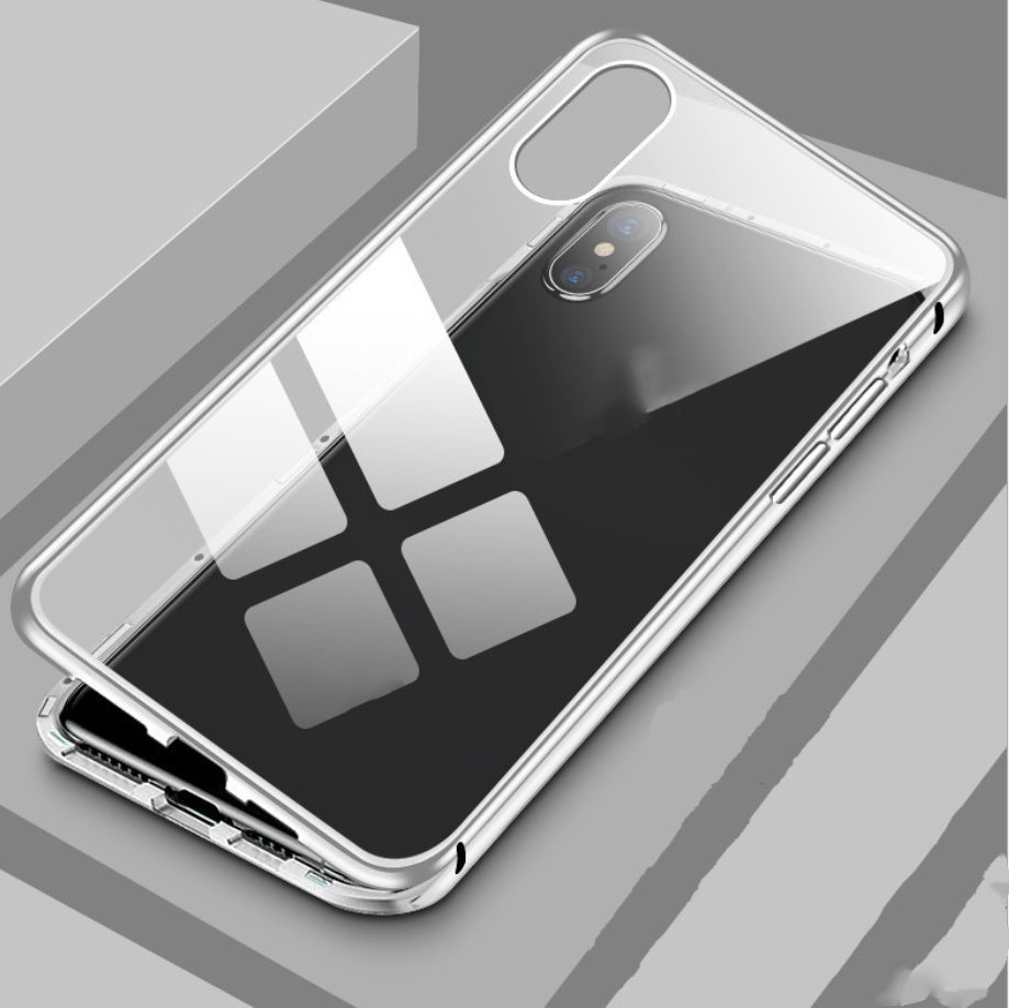 Double-Sided Glass Magnetic Phone Case | 360° Full Protection King Cover