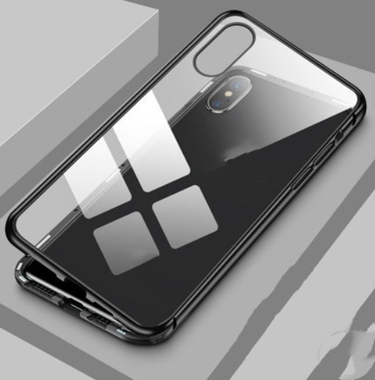 Double-Sided Glass Magnetic Phone Case | 360° Full Protection King Cover