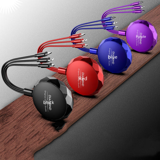 Portable Retractable 3-in-1 Cable | Universal Multi-Tip Quick Charger