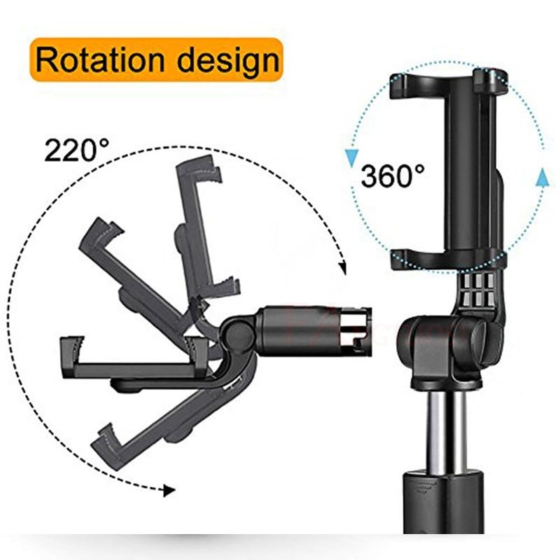 Universal Bluetooth Tripod Selfie Stick | Mobile Live Triangle Bracket for Apple Devices