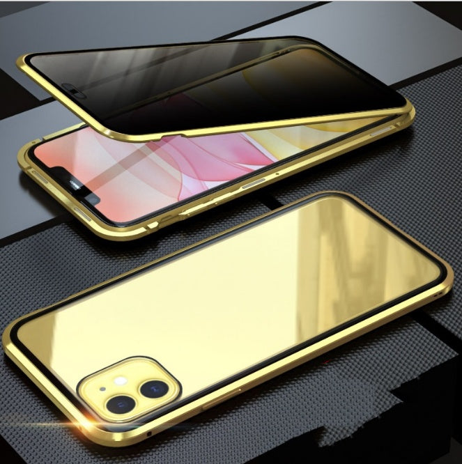 Double-Sided Glass Magnetic Phone Case | 360° Full Protection King Cover