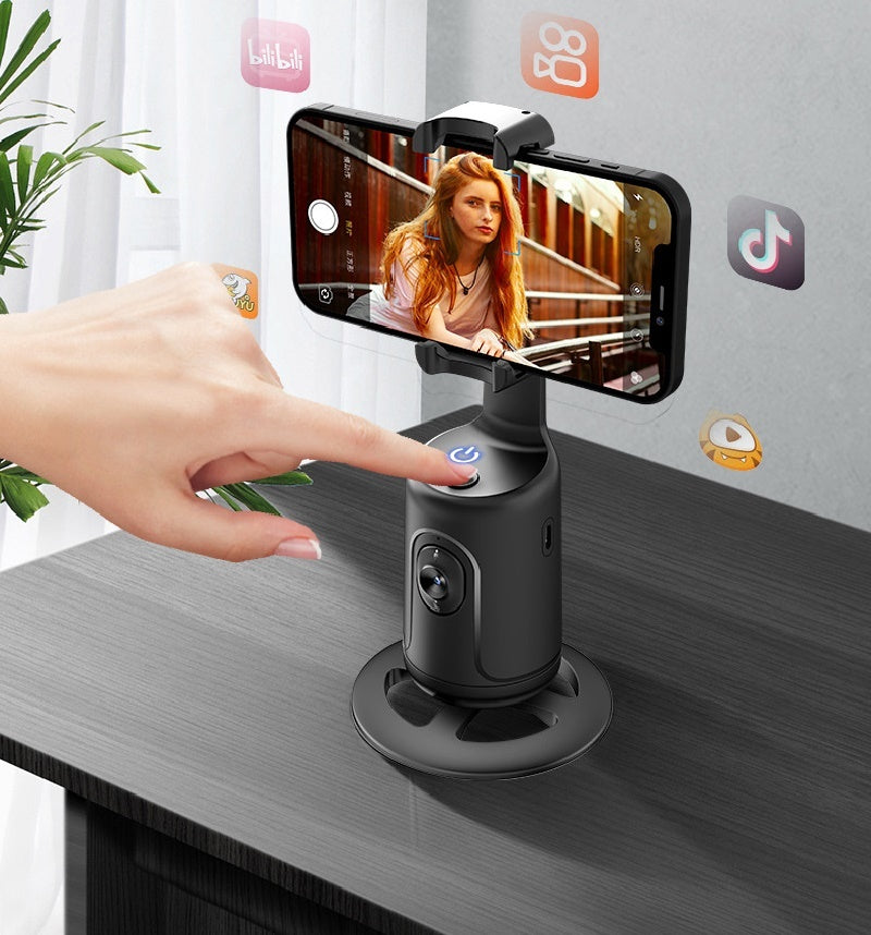 AI Smart Gimbal Stabilizer Tripod | 360 Auto Face Tracking Phone Holder
