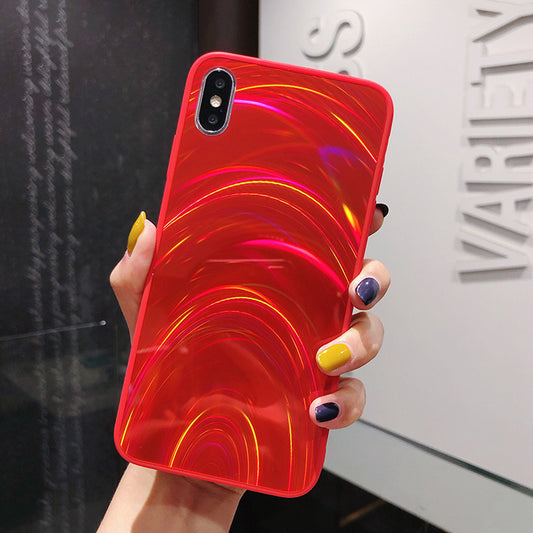 Rainbow Mirror Soft Case Phone Cover | Holographic Laser Gradient