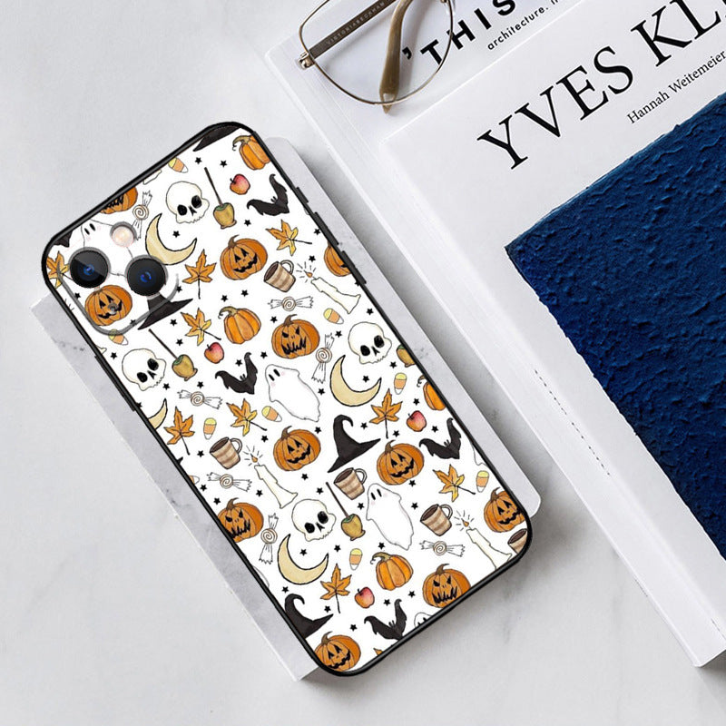 Aesthetic Halloween Ghost Design Phone Case | Soft Cartoon Cover