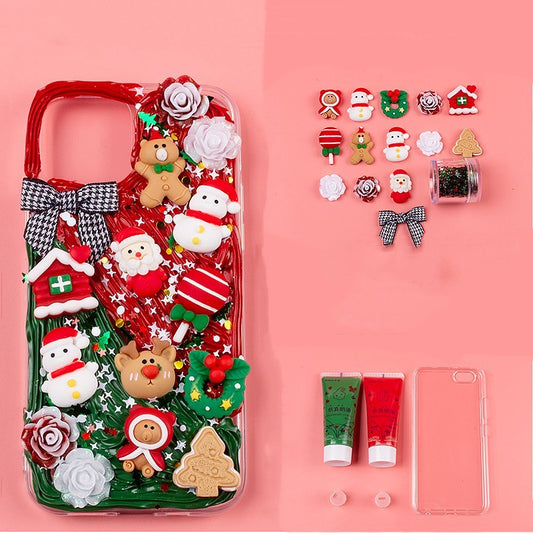 Full DIY Phone Case Set | Cream Glue, Resin Charms & Cute Design Accessories