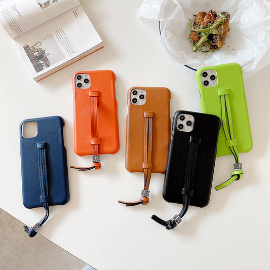 Novelty "Bread" Phone Case with Leather Wrist Strap