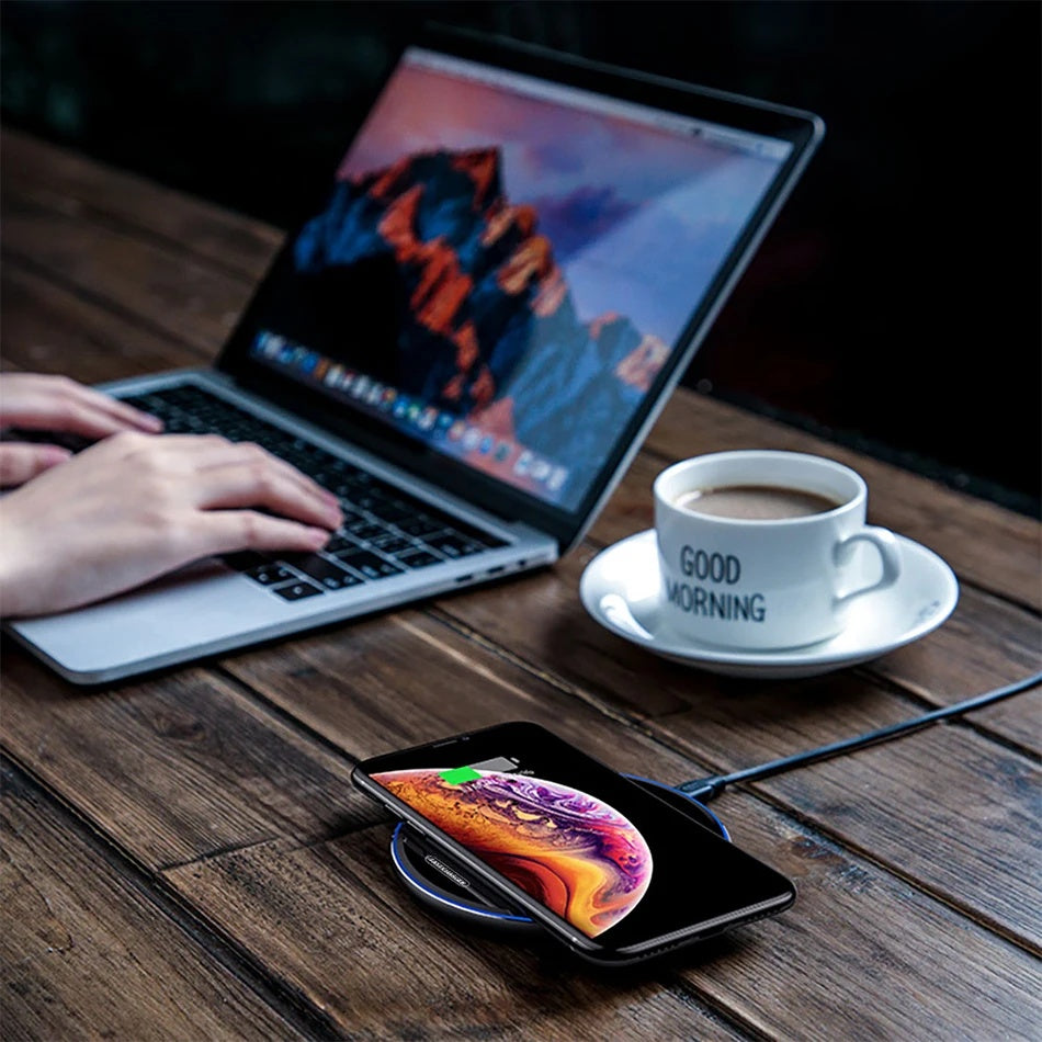 Universal Fast Wireless Charger | High Speed Charging Pad for Samsung & iPhone