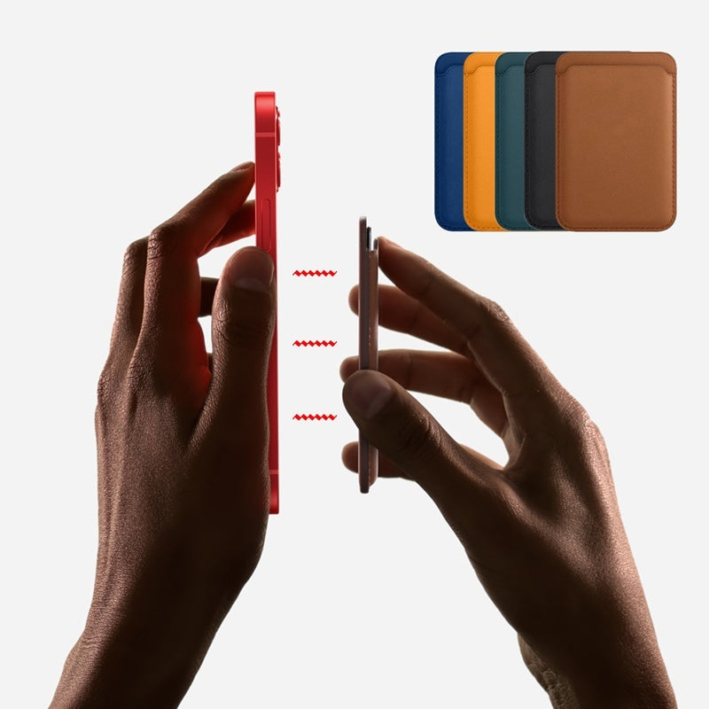 Magnetic Luxury Leather Card Holder for iPhone 12/13/14 Pro Max | Magsafe Wallet Case