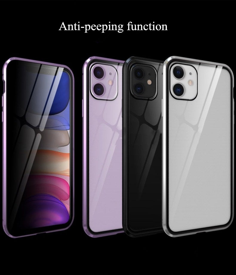 Double-Sided Glass Magnetic Phone Case | 360° Full Protection King Cover