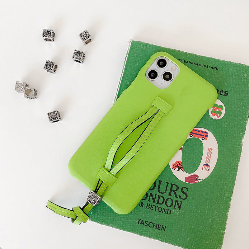 Novelty "Bread" Phone Case with Leather Wrist Strap