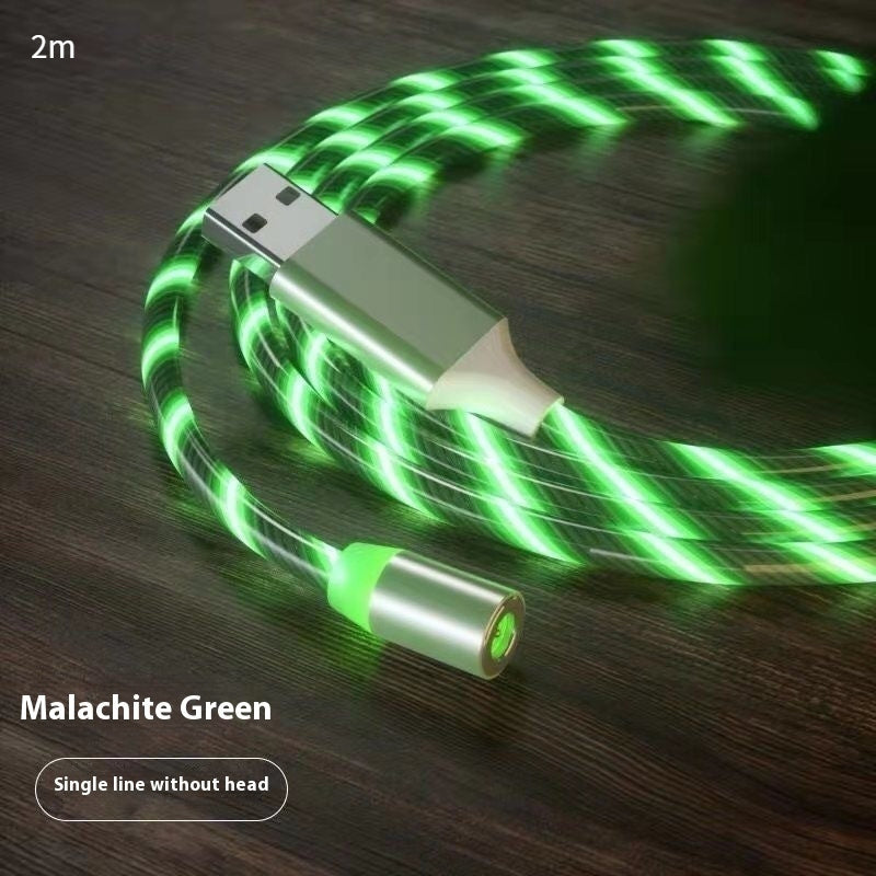 LED Streamer Magnetic Fast Charging Cable | Micro USB, Type-C & Lighting Charger
