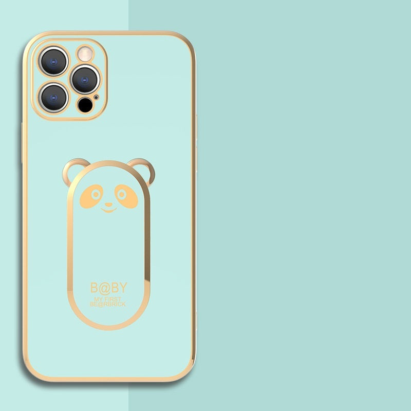 Panda Phone Case with Built-in Magnetic Finger Ring Holder
