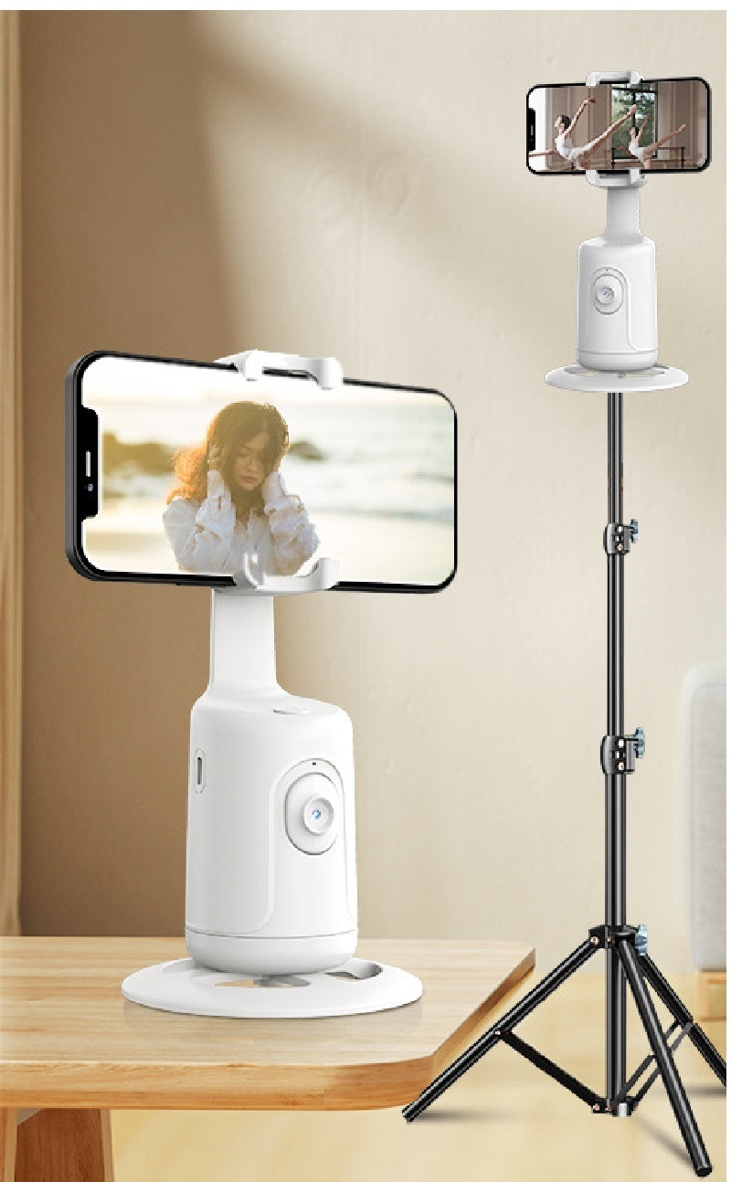 AI Smart Gimbal Stabilizer Tripod | 360 Auto Face Tracking Phone Holder