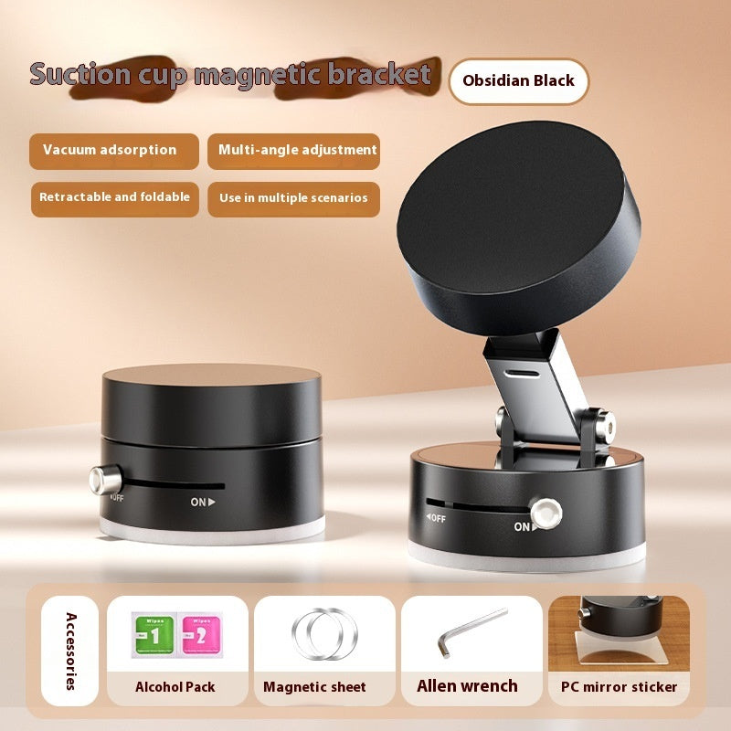 Universal Magnetic Suction Cup Car Phone Holder | Foldable Design for Hands-Free GPS