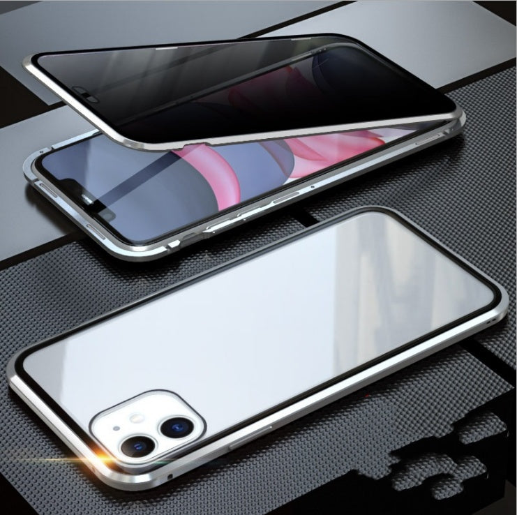 Double-Sided Glass Magnetic Phone Case | 360° Full Protection King Cover