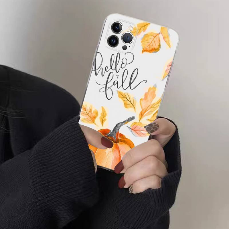 Trendy Couple Halloween Pumpkin Lamp Phone Case | Festive Protective Cover