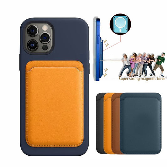 Magnetic Luxury Leather Card Holder for iPhone 12/13/14 Pro Max | Magsafe Wallet Case