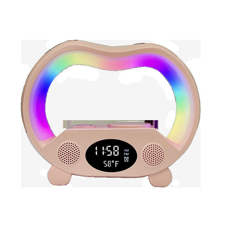 Intelligent 6-in-1 Ambient LED Lamp | Bluetooth Speaker, Wireless Charger & Remote Night Light
