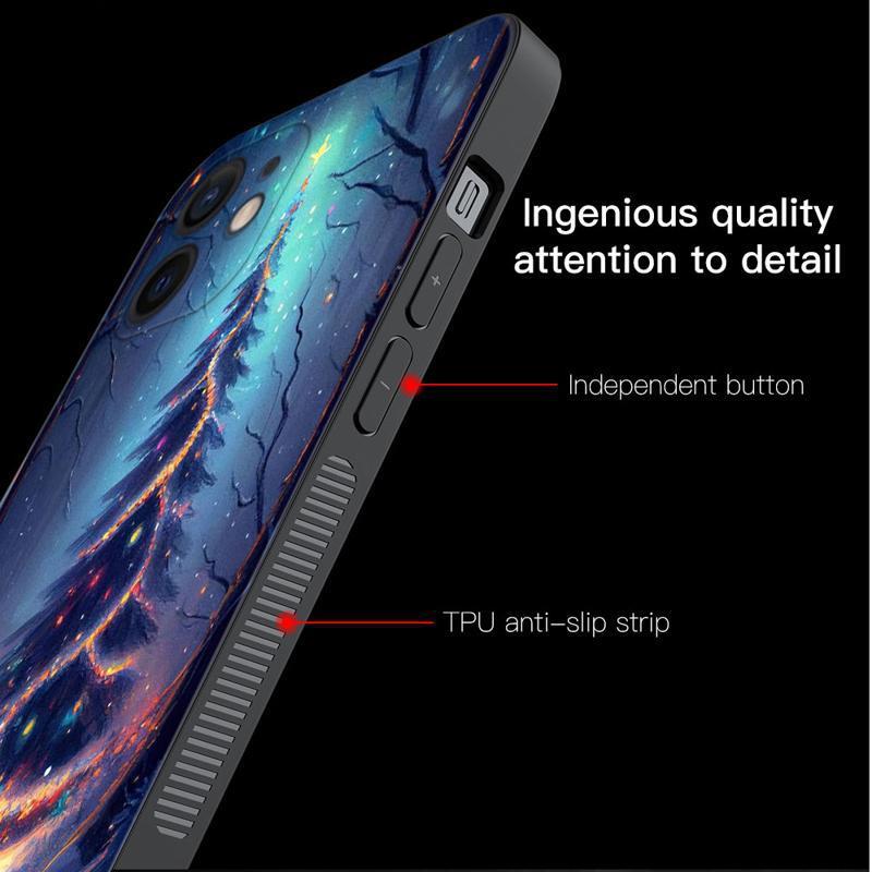 Protective Phone Case with Beautiful Christmas Tree Design