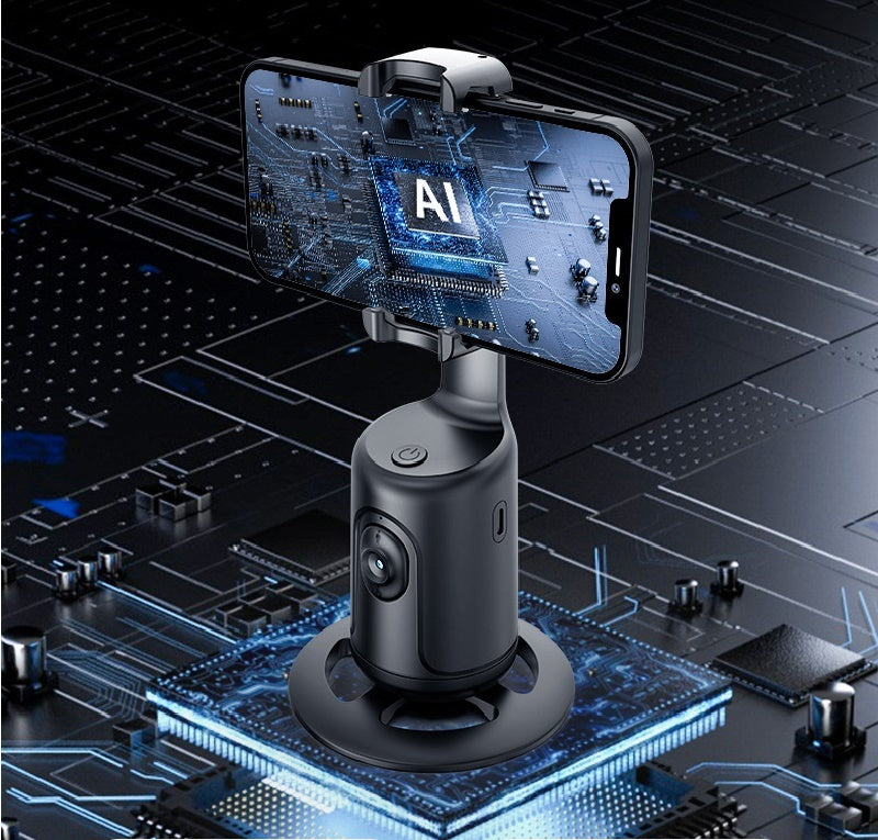 AI Smart Gimbal Stabilizer Tripod | 360 Auto Face Tracking Phone Holder