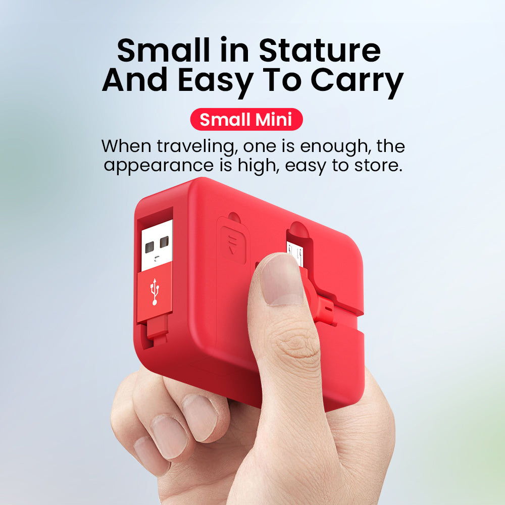 Creative Macaron Storage Box 4-in-1 Charging Data Cable | Retractable Phone Stand