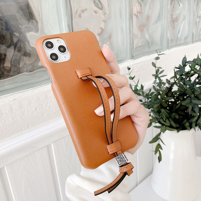 Novelty "Bread" Phone Case with Leather Wrist Strap